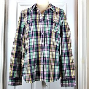 Tommy Hilfiger Multicolor Plaid Button Up Shirt